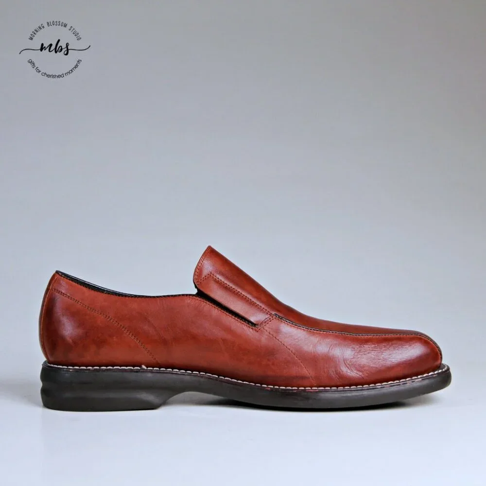 Rush By Gordon Rush Leather Loafers Brown Men‎ 12